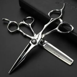 FUIENKO 5.5/6 Zoll Friseur Schere Japanischen Designer Neueste Friseur Spezielle Schere Für Haar Salon Barber Shop,6 Inch 2PC