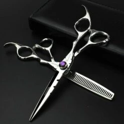 FUIENKO Schere Japan 440c Stahl 9cr13 Hohe Qualität Friseur Flach Schere Dünner Anzug Sharp Und Tragen-beständig,2pc No Case -Angebote Schneidwerkzeug Store 67130881 3