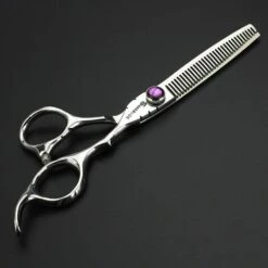 FUIENKO Schere Japan 440c Stahl 9cr13 Hohe Qualität Friseur Flach Schere Dünner Anzug Sharp Und Tragen-beständig,2pc No Case -Angebote Schneidwerkzeug Store 67130881 5