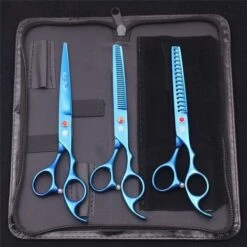 FUIENKO 7.0 ''katze Hundesalon Schere Ausdünnung Schere Professional Dog Schere Gebogene Arterienklemmen Kamm Haar Schneiden Z3002,Z3002 Lan PYYu3P