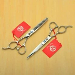 FUIENKO Links Hand 6,0 Zoll Feuer Drachen Japan 440C Professional Hair Schere Friseur Schere Schneiden Scheren Verdünnung Schere,2Pcs Add Case Y -Angebote Schneidwerkzeug Store 67130896 5