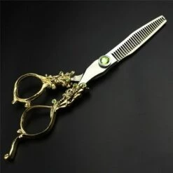 FUIENKO Vintage Haar Salon Cut 6 Zoll Professional Hair Schere Präzision Schere Haarschnitte Chunker Schere Friseur Barber Shop,6 Inch Thinning -Angebote Schneidwerkzeug Store 67130919 3