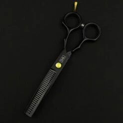 FUIENKO 5,5 ''440c Edelstahl Scheren Professionelle Friseure Haar Schere Haare Schneiden Salon Friseur Ausdünnung Schere Set,Thinning Scissors