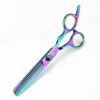 FUIENKO Freelander 6 Inch Zahn Schere Flach Schere Für Friseure Und Friseure Spezielle Fein Schere Für Verdünnung Haarschnitte Und Haar,green