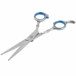 FUIENKO Leichte 6 Inch Edelstahl Zähne Cut/Flach Geschnitten Typ Haar Styling Schönheit Salon Friseur Schere Für Barber Shop,Silber,CHINA