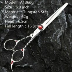 FUIENKO FnLune Wolfram Stahl Professional Hair Salon Schere Cut Barber Zubehör Haarschnitt Ausdünnung Scher Friseur Werkzeuge Schere,A13660