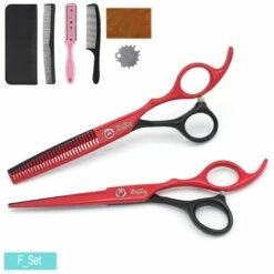 Fuienko 6 Zoll Frisur Scissor Barber Haar Verdünnung Schere Set Professionelle Sharp Barber Schere Haar Professionelle,A-Thinning -Angebote Schneidwerkzeug Store 67131029 4