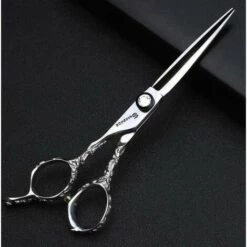 FUIENKO Japan440 Stahl Links Hand Schere Mode Exquisite Schere Nicht-rutsch Verschleiß-beständig Schneiden Werkzeug 6-zoll Flache Scher Verdünnung Set,6 Inch Cut