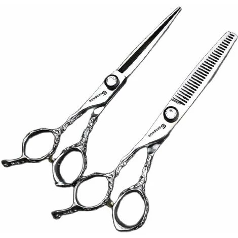 FUIENKO Japan440 Stahl Links Hand Schere Mode Exquisite Schere Nicht-rutsch Verschleiß-beständig Schneiden Werkzeug 6-zoll Flache Scher Verdünnung Set,6 Inch Cut 5 FUIENKO Japan440 Stahl Links Hand Schere Mode Exquisite Schere Nicht-rutsch Verschleiß-beständig Schneiden Werkzeug 6-zoll Flache Scher Verdünnung Set,6 Inch Cut – Bild 5