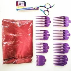 FUIENKO Die Stille Haircutting Kit Für Kinder Mit Autismus Und Sensorischen Empfindlichkeit Neue Haar Clipper Kann Verbunden Mit Guide Kämme,Lila