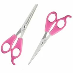 FUIENKO 2 Teile/satz Hohe Qualität Edelstahl Barber Haar Schneiden Ausdünnung Schere Schere Haar Schneiden Scheren Set Salon Werkzeuge,Rosa
