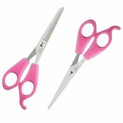 FUIENKO 2 Teile/satz Hohe Qualität Edelstahl Barber Haar Schneiden Ausdünnung Schere Schere Haar Schneiden Scheren Set Salon Werkzeuge,Rosa -Angebote Schneidwerkzeug Store 67131157 4