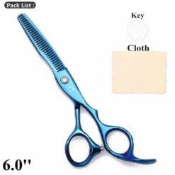 FUIENKO 6.0 ''Japan Stahl 440C Schere Haar Friseur Schere Friseur Ausdünnung Scheren Haar Schneiden Schere Set 1011#,1011 Lan Ya 6.0
