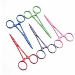 FUIENKO Hundesalon Band Einführungswerkzeug Trauma Scheren Chirurgie Schere Hund Chirurgische Arterienklemmen Haar Piliers Haustiere Ohr Reinigung,green