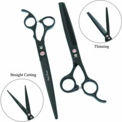 FUIENKO 8.0 "hunde Schere Japanischen 440C Lila Drache Tiere Gebogene Schneiden Schere Haustiere Grooming Schere 7.5" Ausdünnung Tijeras B0054B,B0054B-18-80 -Angebote Schneidwerkzeug Store 67131194 3