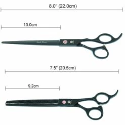 FUIENKO 8.0 "hunde Schere Japanischen 440C Lila Drache Tiere Gebogene Schneiden Schere Haustiere Grooming Schere 7.5" Ausdünnung Tijeras B0054B,B0054B-18-80 -Angebote Schneidwerkzeug Store 67131194 5