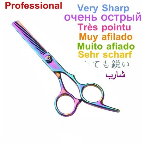 FUIENKO Professionelle Japan 440c Stahl 6 Zoll Regenbogen Cut Haar Schere Set Schneiden Scheren Verdünnung Barber Scissor Friseur Schere,Multicolor Thinning 3 FUIENKO Professionelle Japan 440c Stahl 6 Zoll Regenbogen Cut Haar Schere Set Schneiden Scheren Verdünnung Barber Scissor Friseur Schere,Multicolor Thinning – Bild 3