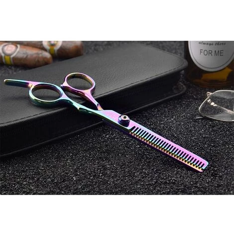 FUIENKO Professionelle Japan 440c Stahl 6 Zoll Regenbogen Cut Haar Schere Set Schneiden Scheren Verdünnung Barber Scissor Friseur Schere,Multicolor Thinning 5 FUIENKO Professionelle Japan 440c Stahl 6 Zoll Regenbogen Cut Haar Schere Set Schneiden Scheren Verdünnung Barber Scissor Friseur Schere,Multicolor Thinning – Bild 5