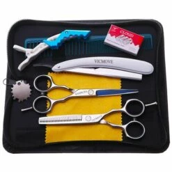 FUIENKO Japan Stahl 5,5 6,0 Zoll Friseur Schere Haar Barber Schere Set Schneiden Scheren Verdünnung Schere Haarschnitt,gift Add Case Set -Angebote Schneidwerkzeug Store 67131215 3