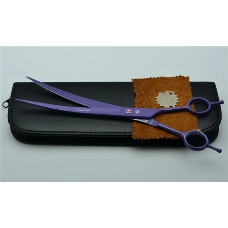 FUIENKO 9 Zoll 24cm Lila Drachen 440C Roten Edelstein Professionelle Hunde Katzen Haustiere Haar Scheren Friseur Schere Gebogene Schneiden Scheren Z4005,Purple With Case 1 FUIENKO 9 Zoll 24cm Lila Drachen 440C Roten Edelstein Professionelle Hunde Katzen Haustiere Haar Scheren Friseur Schere Gebogene Schneiden Scheren Z4005,Purple With Case