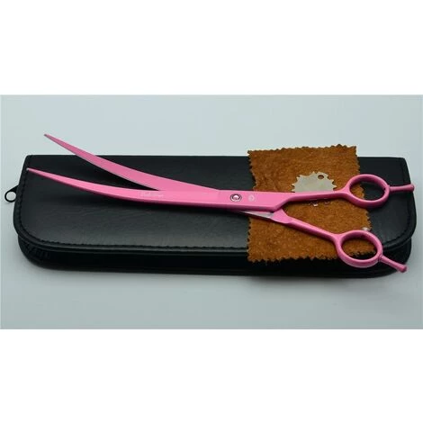 FUIENKO 9 Zoll 24cm Lila Drachen 440C Roten Edelstein Professionelle Hunde Katzen Haustiere Haar Scheren Friseur Schere Gebogene Schneiden Scheren Z4005,Purple With Case 2 FUIENKO 9 Zoll 24cm Lila Drachen 440C Roten Edelstein Professionelle Hunde Katzen Haustiere Haar Scheren Friseur Schere Gebogene Schneiden Scheren Z4005,Purple With Case – Bild 2