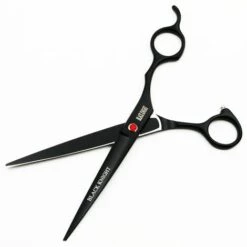 FUIENKO SCHWARZ RITTER 7 Zoll Friseur Schere Haar Schneiden Barber Schere Pet Schere Salon Schwarz Stil,1 Pcs -Angebote Schneidwerkzeug Store 67131248 4