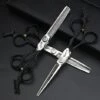 FUIENKO 5.5/6/7/8/9 Inch Japan Haar Schere Lila Edelstein Drachen Schere Haar Salon Scheren Hohe Qualität Barber Schere Cutting440c Stahl,6 Inch 3PC