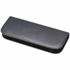 FUIENKO Hohe Qualität Schwarz Haar Werkzeug Stylist Leder Pu Tasche Einzigen Schere Fall