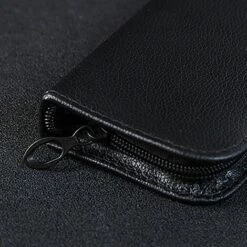 FUIENKO Hohe Qualität Schwarz Haar Werkzeug Stylist Leder Pu Tasche Einzigen Schere Fall -Angebote Schneidwerkzeug Store 67131287 5