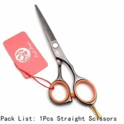 FUIENKO Haar Schneiden Schere 5,5 "JP Edelstahl Professionelle Scheren Verdünnung Schere Abnehmbare Finger Rest Friseur Schere Z1014,Z1014 Hei C 5.5N