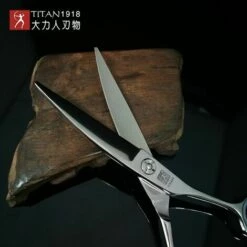 FUIENKO Titan Professionelle Barber Friseur Gebogenen Schere Haare Schneiden Schere Japan Stahl SUS440C,TS160 -Angebote Schneidwerkzeug Store 67131296 4
