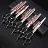 FUIENKO Haar Entfernung Schere Ausdünnung Schneiden Schere Nahtlose Schneiden Für Friseur Haar Stylist Professionelle Thinnning Schere,5PC