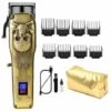 FUIENKO Haar Clipper Professional Mit Trimmer Schere Set Wiederaufladbare Haar Schneiden Maschine Haushalt Barber Zubehör Für Männer,Standard Skull