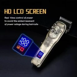 FUIENKO Haar Clipper Professional Mit Trimmer Schere Set Wiederaufladbare Haar Schneiden Maschine Haushalt Barber Zubehör Für Männer,Standard Skull -Angebote Schneidwerkzeug Store 67131306 4