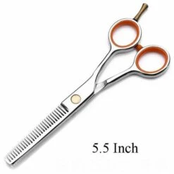 FUIENKO Japanischen Edelstahl Schönheit Schere Haar Professionelle Kunststoff Griff Dünner Scissor,5.5 Inch Thinner