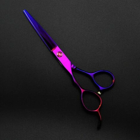 FUIENKO Professionelle Japan 440c Linkshänder 6 ''pruple Haar Schere Haarschnitt Verdünnung Barber Makas Schneiden Scheren Friseur Schere,6 Inch Thinning 2 FUIENKO Professionelle Japan 440c Linkshänder 6 ''pruple Haar Schere Haarschnitt Verdünnung Barber Makas Schneiden Scheren Friseur Schere,6 Inch Thinning – Bild 2