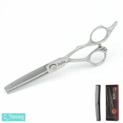 Fuienko Schneiden Schere Schere Professional 6 Zoll Barber Edelstahl Friseursalon Rasierer Scher Für Männer Frauen Kinder Salon,C-Thinning