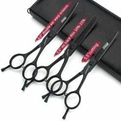 FUIENKO 6 Zoll Professional Hair Cutter Schere Links Rechts Hand Gebogene Friseur Salon Friseur Schere,5.5 And 6 Inch 3PC,CHINA