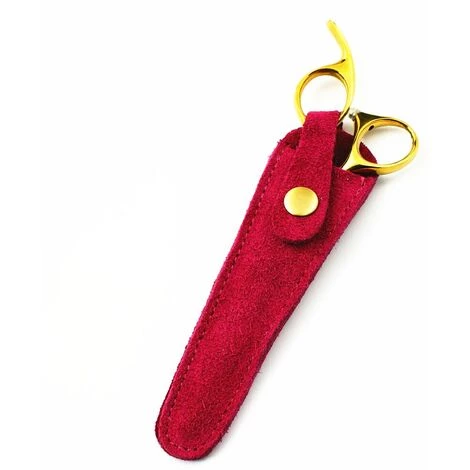 FUIENKO 2 Stücke Professionelle Rindsleder Haar Schere Mantel Leder Fall Barber Paket Scissor Abdeckung Scheren Holster Friseur Schere Tasche,Black 5 FUIENKO 2 Stücke Professionelle Rindsleder Haar Schere Mantel Leder Fall Barber Paket Scissor Abdeckung Scheren Holster Friseur Schere Tasche,Black – Bild 5