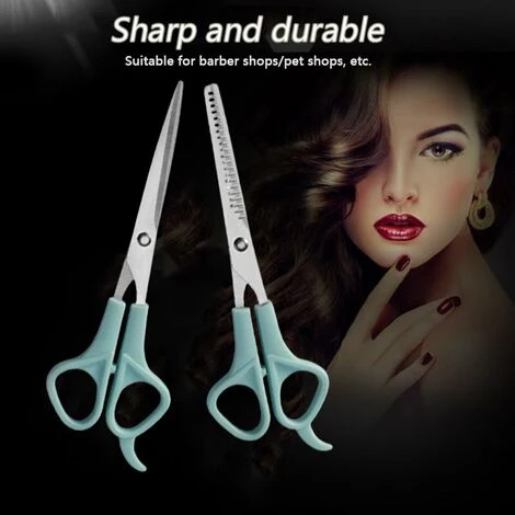 FUIENKO Friseur Schere Für Schneiden Dünne Scheren Haar Kamm Friseur Zubehör Flache Zahn Scissor Kamm 3 Stücke Set Haar Styling Werkzeuge,Ka-Green 2 FUIENKO Friseur Schere Für Schneiden Dünne Scheren Haar Kamm Friseur Zubehör Flache Zahn Scissor Kamm 3 Stücke Set Haar Styling Werkzeuge,Ka-Green – Bild 2