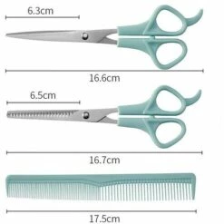 FUIENKO Friseur Schere Für Schneiden Dünne Scheren Haar Kamm Friseur Zubehör Flache Zahn Scissor Kamm 3 Stücke Set Haar Styling Werkzeuge,Ka-Green 9 FUIENKO Friseur Schere Für Schneiden Dünne Scheren Haar Kamm Friseur Zubehör Flache Zahn Scissor Kamm 3 Stücke Set Haar Styling Werkzeuge,Ka-Green -Angebote Schneidwerkzeug Store 67131378 5