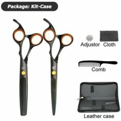 Fuienko 6 "Janpan Stahl Professional Hair Schneiden Schere Friseure Hair Ausdünnung Schere Friseure Friseur Schere Kit,6003 Kit Case
