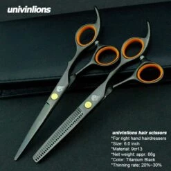 Fuienko 6 "Janpan Stahl Professional Hair Schneiden Schere Friseure Hair Ausdünnung Schere Friseure Friseur Schere Kit,6003 Kit Case -Angebote Schneidwerkzeug Store 67131403 5