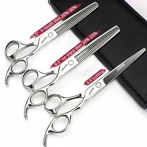 FUIENKO 6 Zoll Professionelle Friseur Barber Friseur Haarschnitt Verdünnung Set Haar Schere Cut Und Dünne Anti-slip Und Tragen-beständig,6.5 Inch 3PC 1 FUIENKO 6 Zoll Professionelle Friseur Barber Friseur Haarschnitt Verdünnung Set Haar Schere Cut Und Dünne Anti-slip Und Tragen-beständig,6.5 Inch 3PC