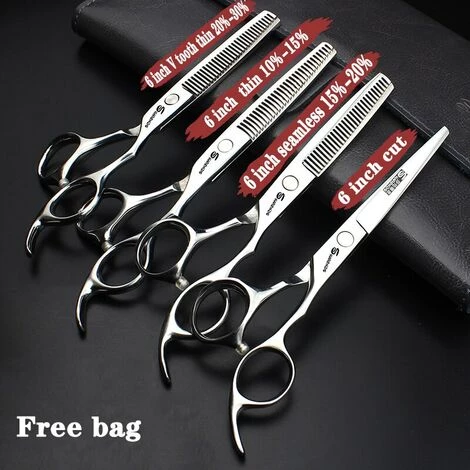 FUIENKO 6 Zoll Professionelle Friseur Barber Friseur Haarschnitt Verdünnung Set Haar Schere Cut Und Dünne Anti-slip Und Tragen-beständig,6.5 Inch 3PC 2 FUIENKO 6 Zoll Professionelle Friseur Barber Friseur Haarschnitt Verdünnung Set Haar Schere Cut Und Dünne Anti-slip Und Tragen-beständig,6.5 Inch 3PC – Bild 2