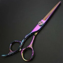 FUIENKO 6 Zoll Linkshänder Professional Hair Edelstahl Schere Friseur Schere Barber Schere Schere,Left Hand Cutting