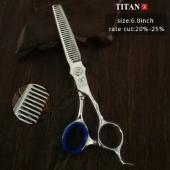 FUIENKO Titan Friseur Schere Friseur Schere 6,0 Zoll Schneiden Verdünnung Barber-tool,A630V NO BOXES 1PC -Angebote Schneidwerkzeug Store 67131432 4