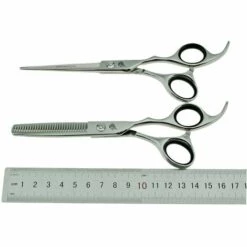 FUIENKO 6.0 "Laser Draht Kleine Zähne Micro Gezackten Friseur Schere Friseur Salon Professional Hair Schere Barber Scheren Kit,Silber -Angebote Schneidwerkzeug Store 67131452 3