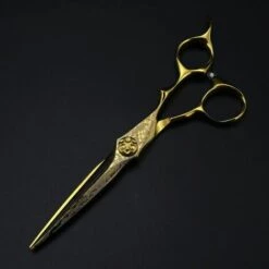 FUIENKO Professionelle 6 ''Gold Damaskus Cut Haar Schere Blume Schraube Schneiden Barber Werkzeuge Haarschnitt Ausdünnung Schere Friseur Schere,cutting