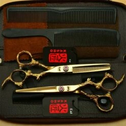 FUIENKO 6 Zoll Friseur Schere Haar Schere Barber Schere Gerade Dünner Werdendes Haar Schneiden Werkzeug,HJ-LY Set Bag 7 FUIENKO 6 Zoll Friseur Schere Haar Schere Barber Schere Gerade Dünner Werdendes Haar Schneiden Werkzeug,HJ-LY Set Bag -Angebote Schneidwerkzeug Store 67131485 3